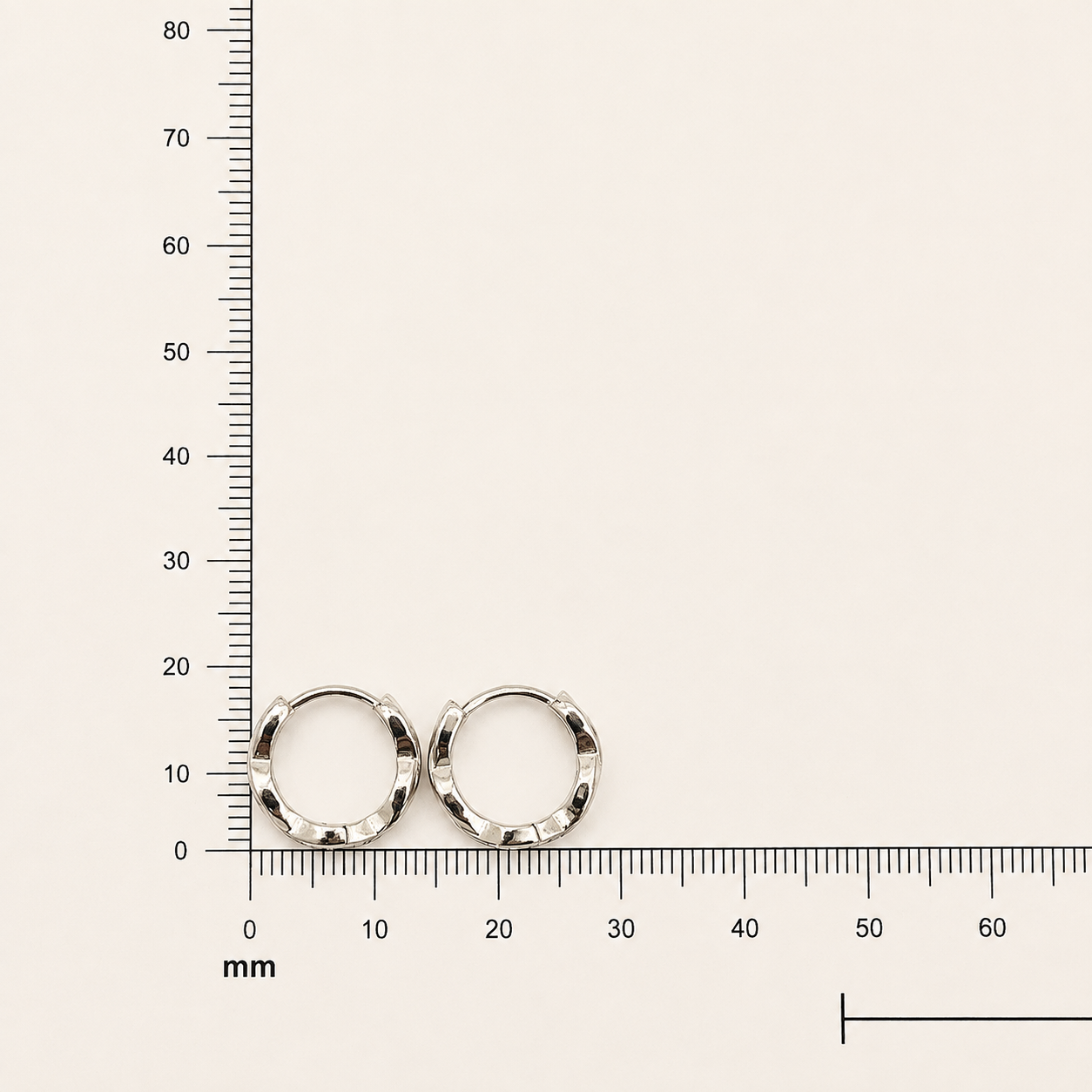 925 Silver Twisted Style Hoop Bali