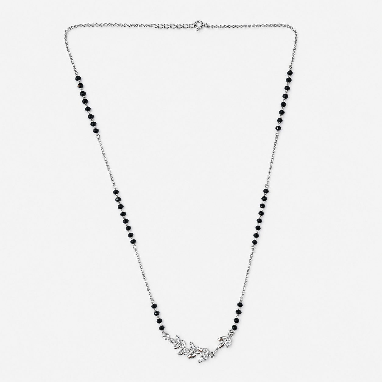 925 Silver Leaf Style Mangalsutra