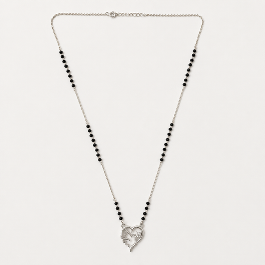 925 Silver Heart-Bird Mangalsutra