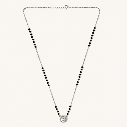 925 Silver Single Solitaire Mangalsutra