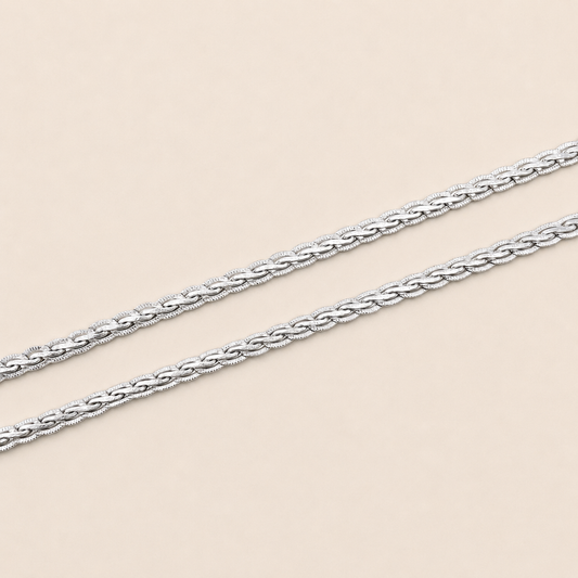 Silver Cross Style Minimal Anklet for Her