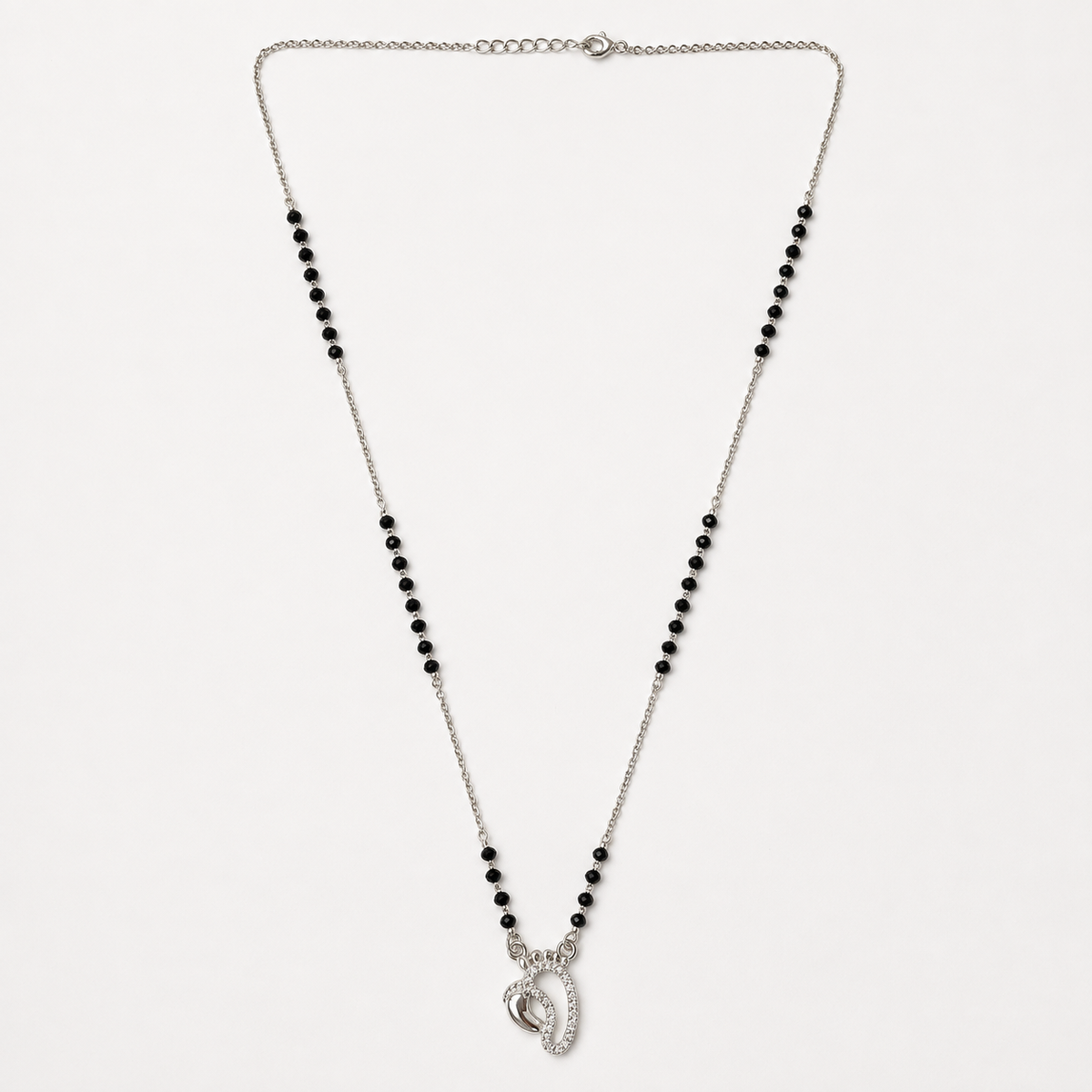 925 Silver Mother Baby Foot Mangalsutra