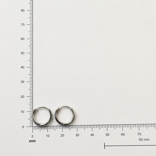 925 Silver Greek Key Bali Earrings