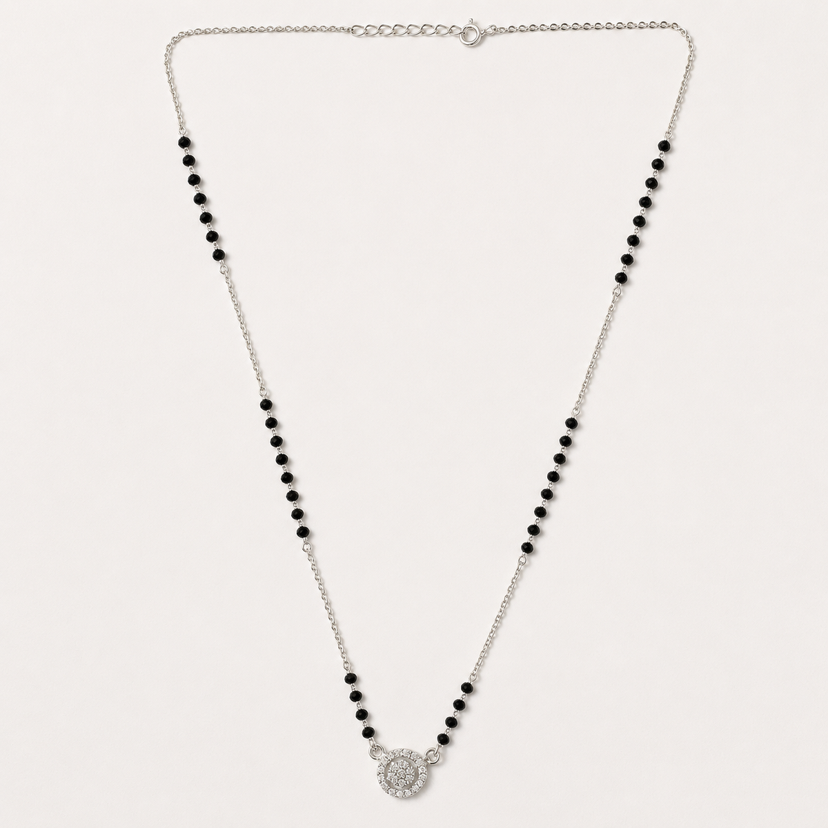 925 Silver Minimal Round Mangalsutra