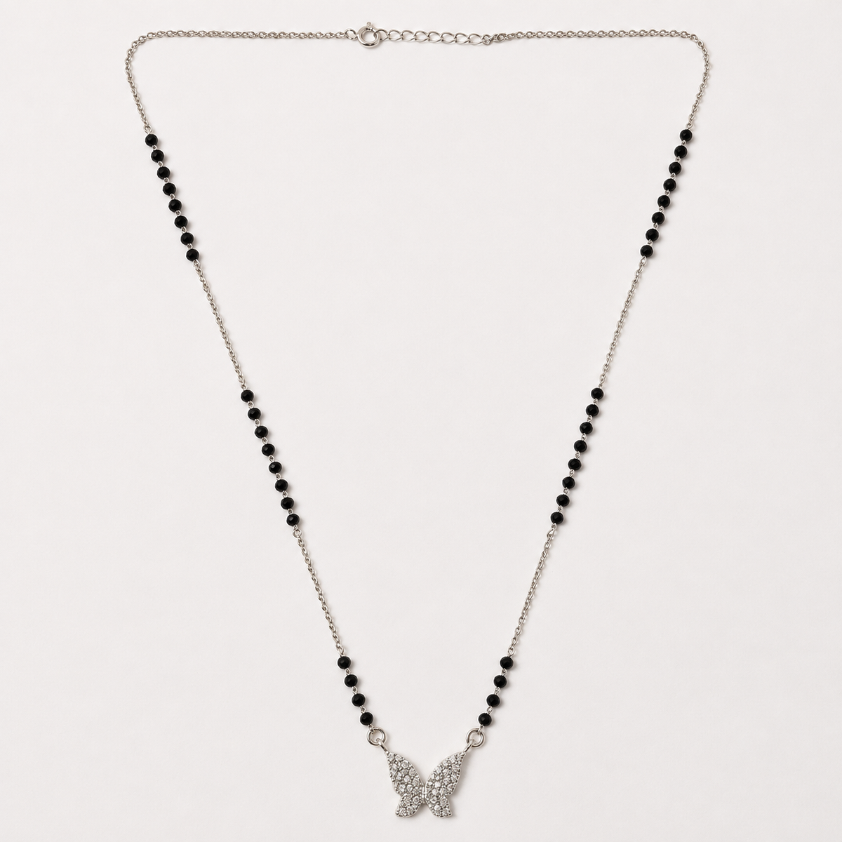 925 Silver Minimal Butterfly Mangalsutra