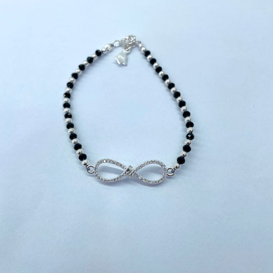 Silver Girlish Infinity Bracelet