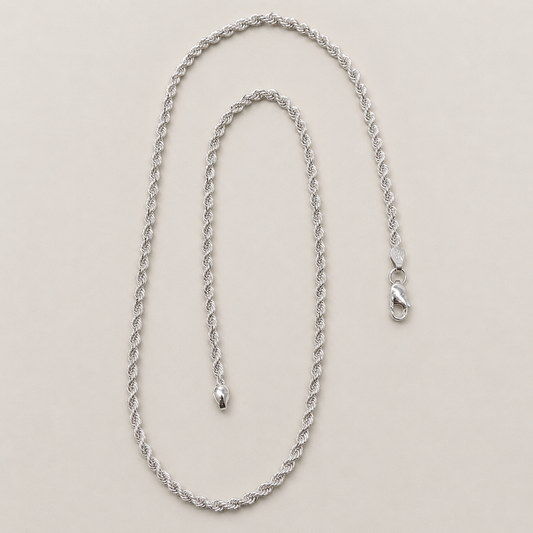 Silver Rope Chain - Timeless Design