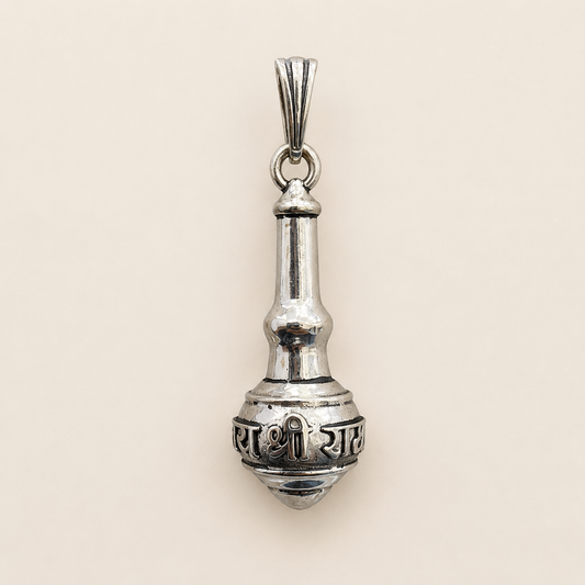 Silver Jai Shree Ram Gada Pendant