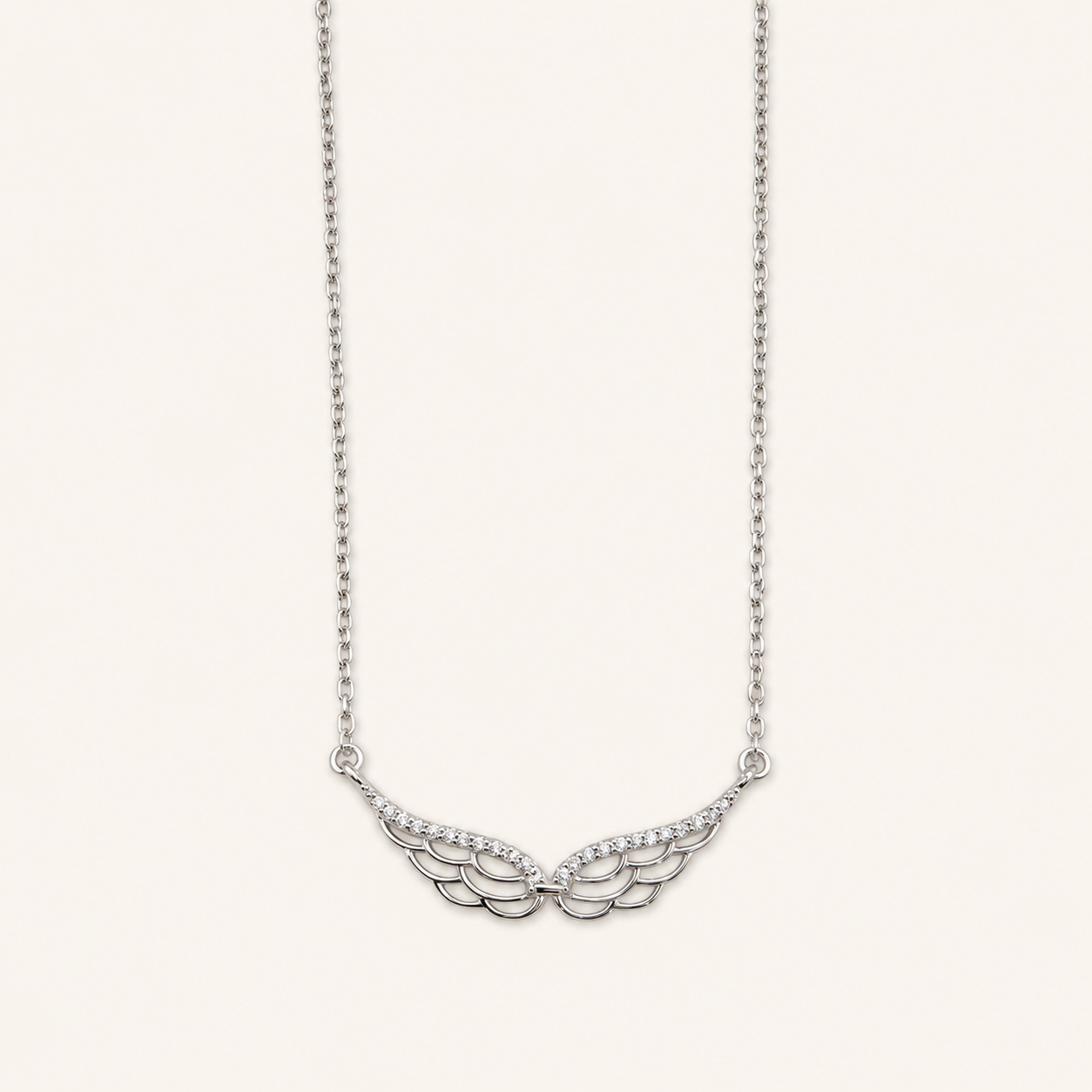 925 Silver Cz Wing Chain-Pendant