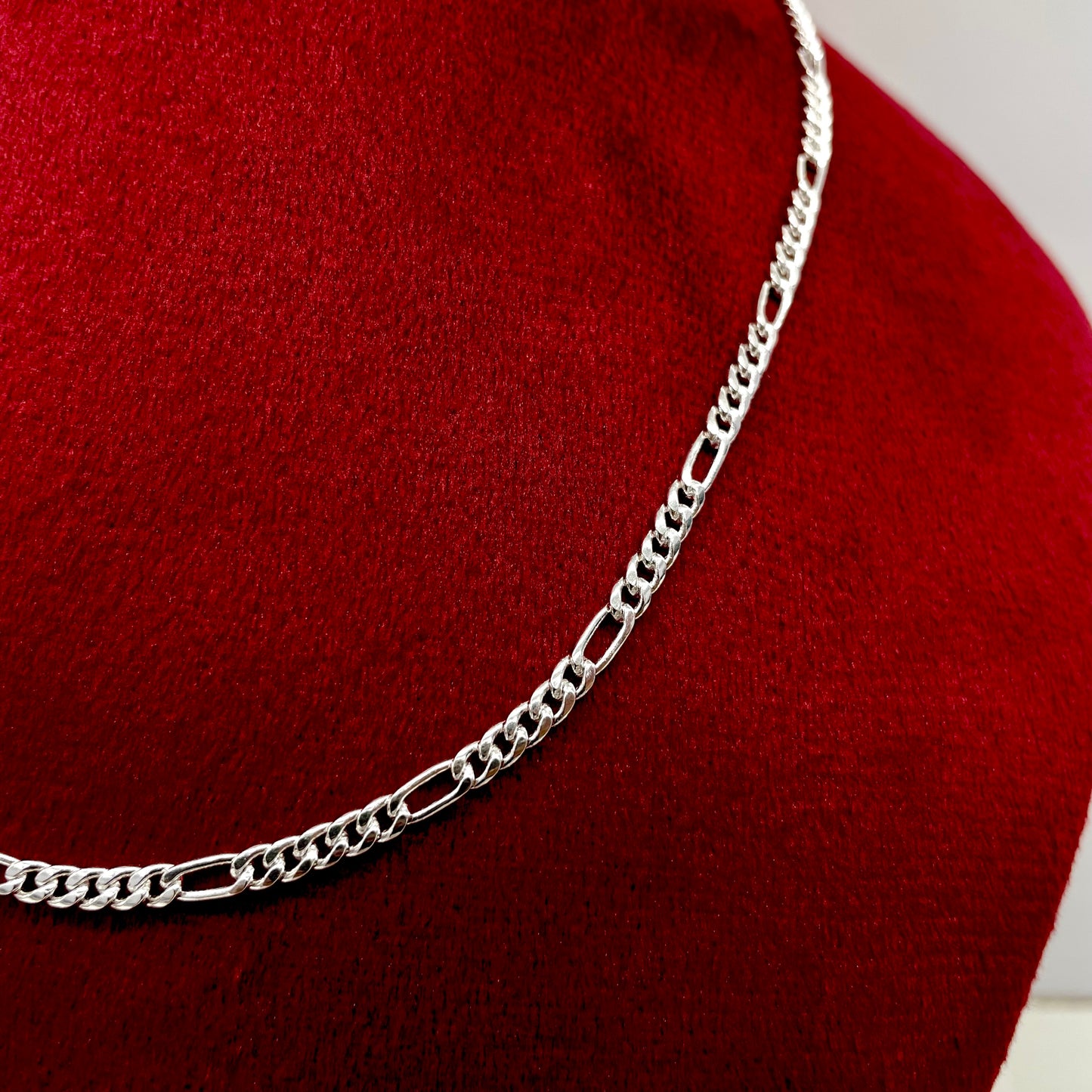Silver Kids Figaro Chain