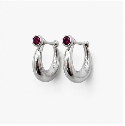 92.5 Silver Pink Stone Plain Murki