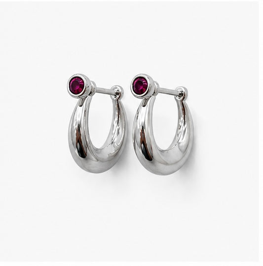 92.5 Silver Pink Stone Plain Murki