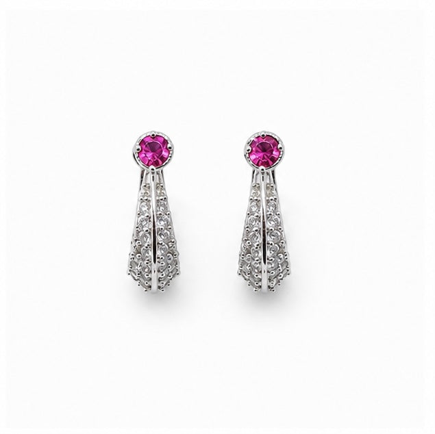 92.5 Silver Pink Stone Murki
