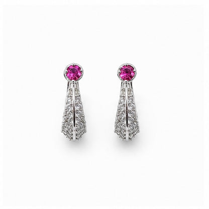 92.5 Silver Pink Stone Murki