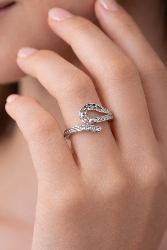 92.5 Pure Silver Versace Ring | Stylish and Premium