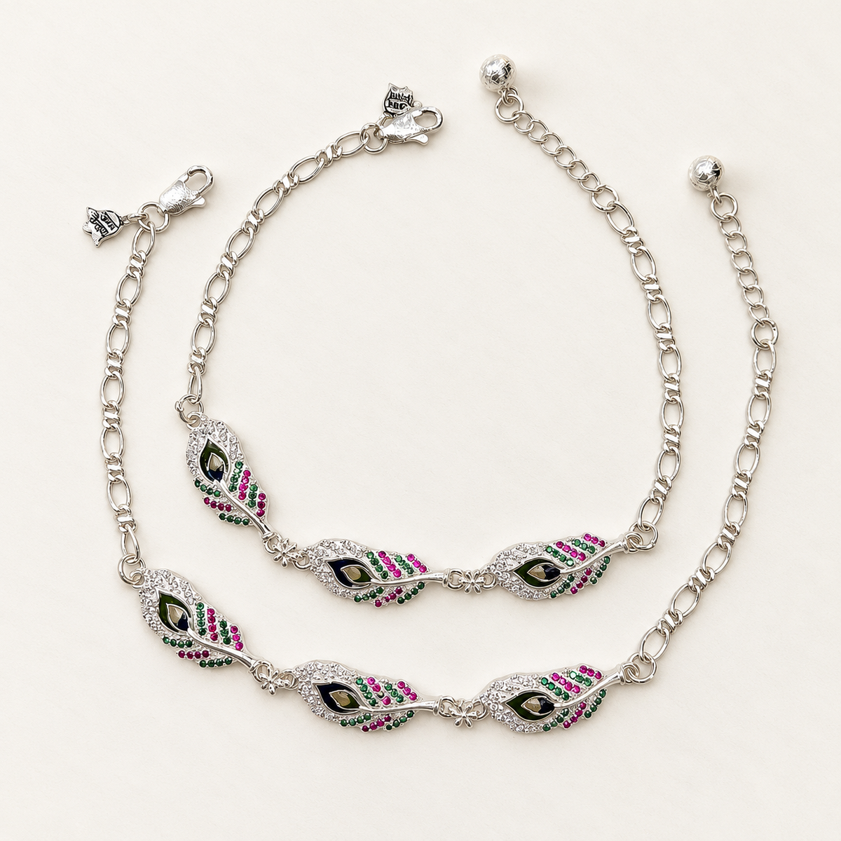 Silver Designer More Pankh Payal