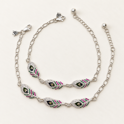 Silver Designer More Pankh Payal