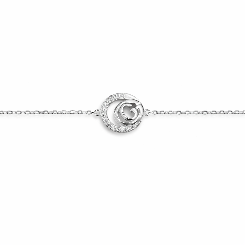 Pure 92.5 Silver Logo Bracelet