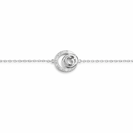 Pure 92.5 Silver Logo Bracelet
