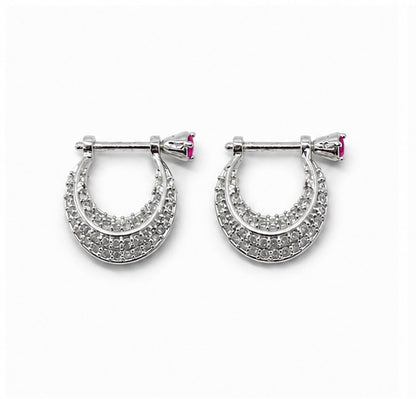 92.5 Silver Pink Stone Murki