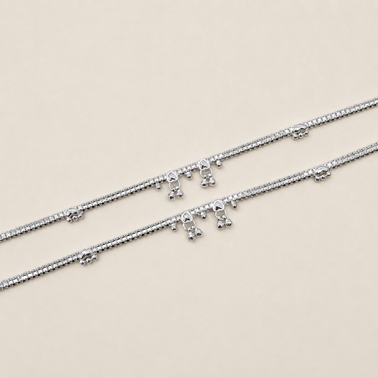 Silver Simple Anklet for Women - Durable & comfortable