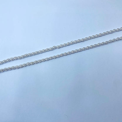 Silver Pinjara Anklet White