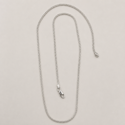 Silver Link Style Box Chain