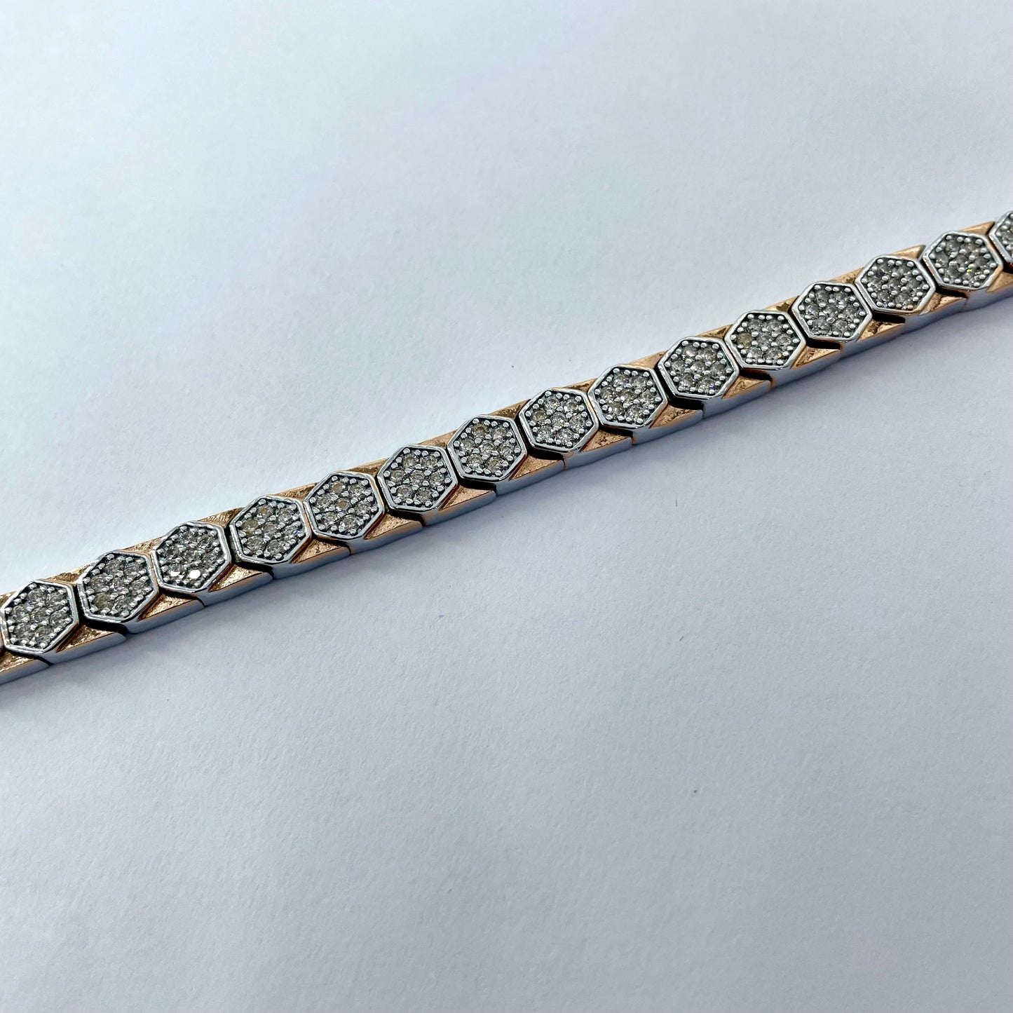 Silver Men Rose Gold Bracelet smart