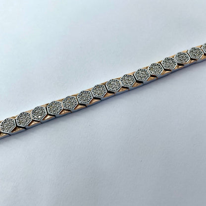 Silver Men Rose Gold Bracelet smart