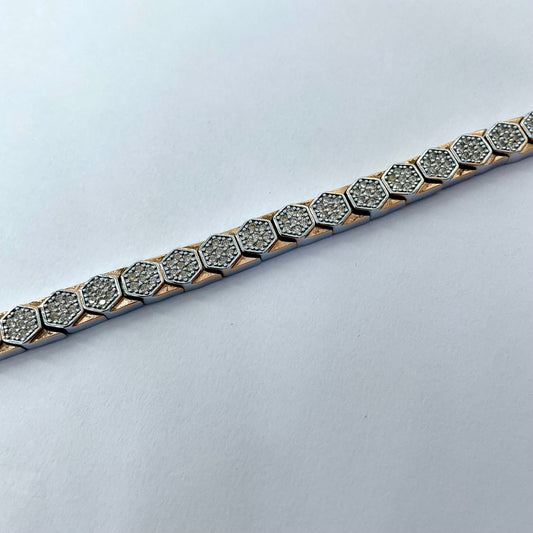 Silver Men Rose Gold Bracelet smart