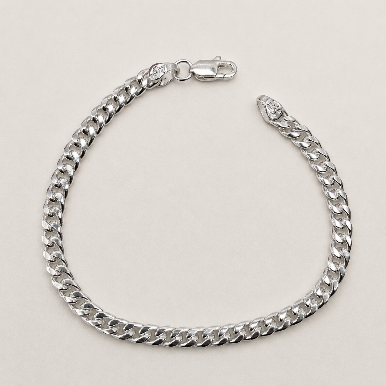 Silver Men Cuban Bracelet