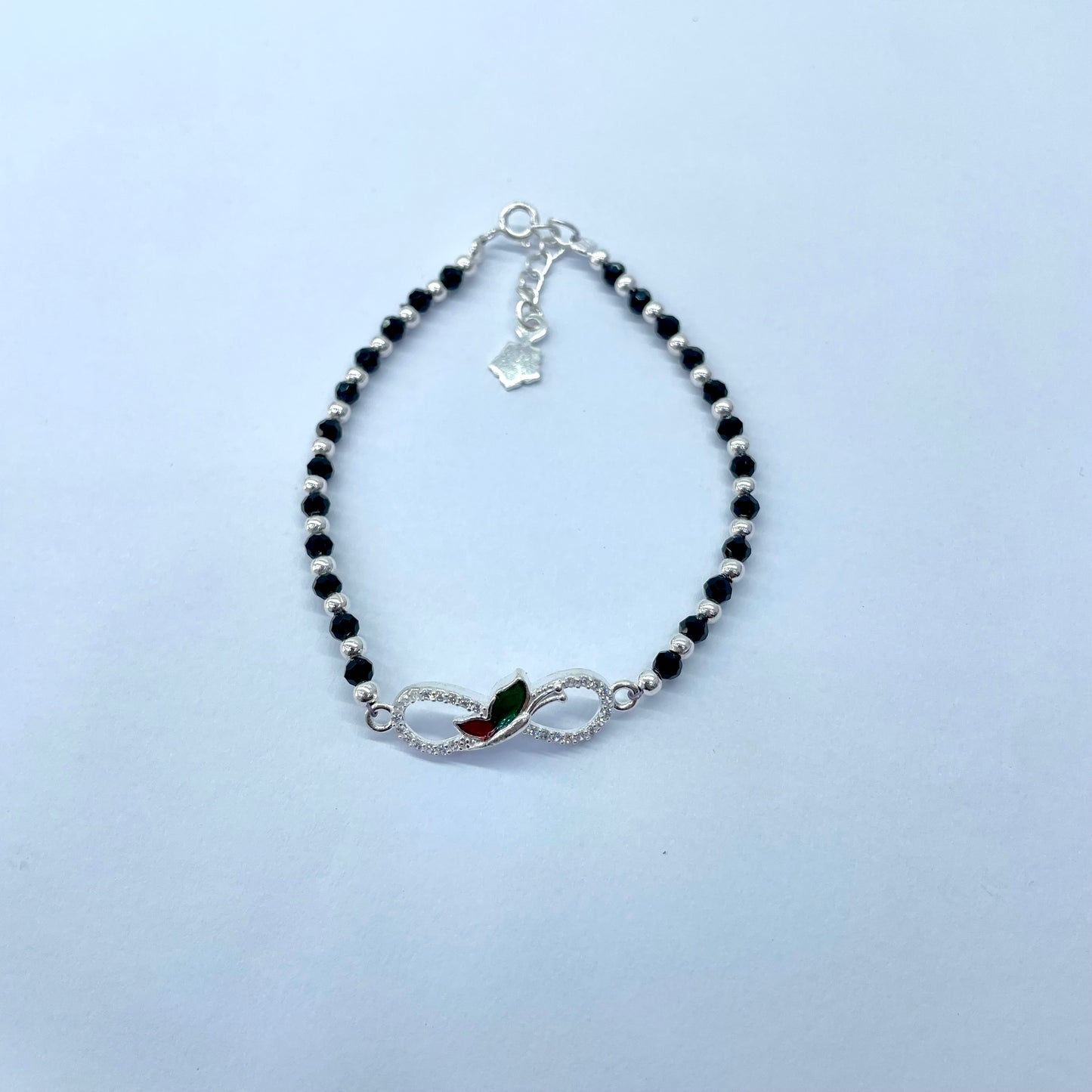 Silver Girlish Infinity Bracelet