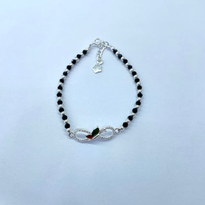 Silver Girlish Infinity Bracelet
