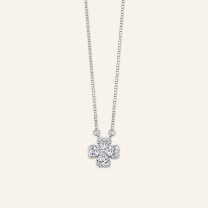 925 Silver Quad Hearts Chain-Pendant