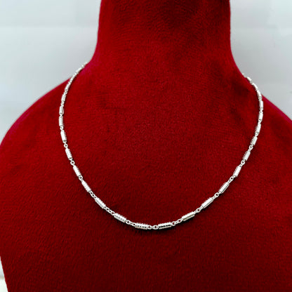 Silver Kids Fancy Pipe Chain