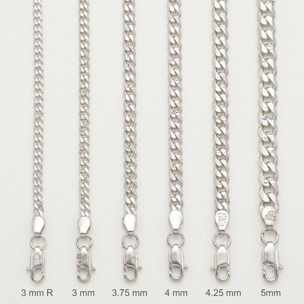 Silver Cuban Chains - Classic & Trendy