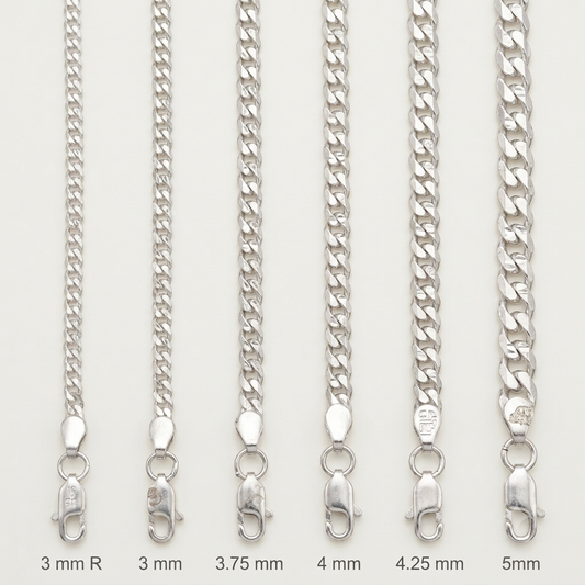 Silver Cuban Chains - Classic & Trendy
