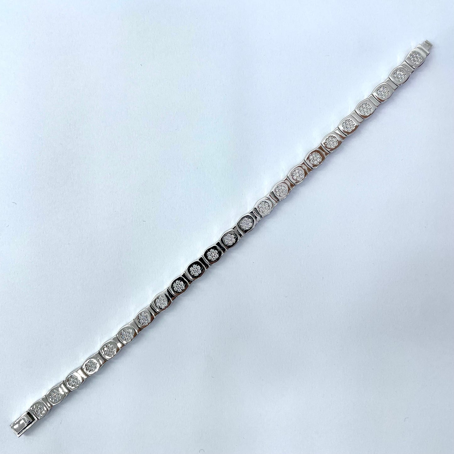 Silver Men Rhodium Fancy Bracelet
