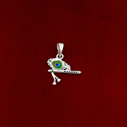 Silver Flute Morepankh Pendent