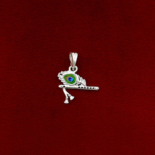 Silver Flute Morepankh Pendent