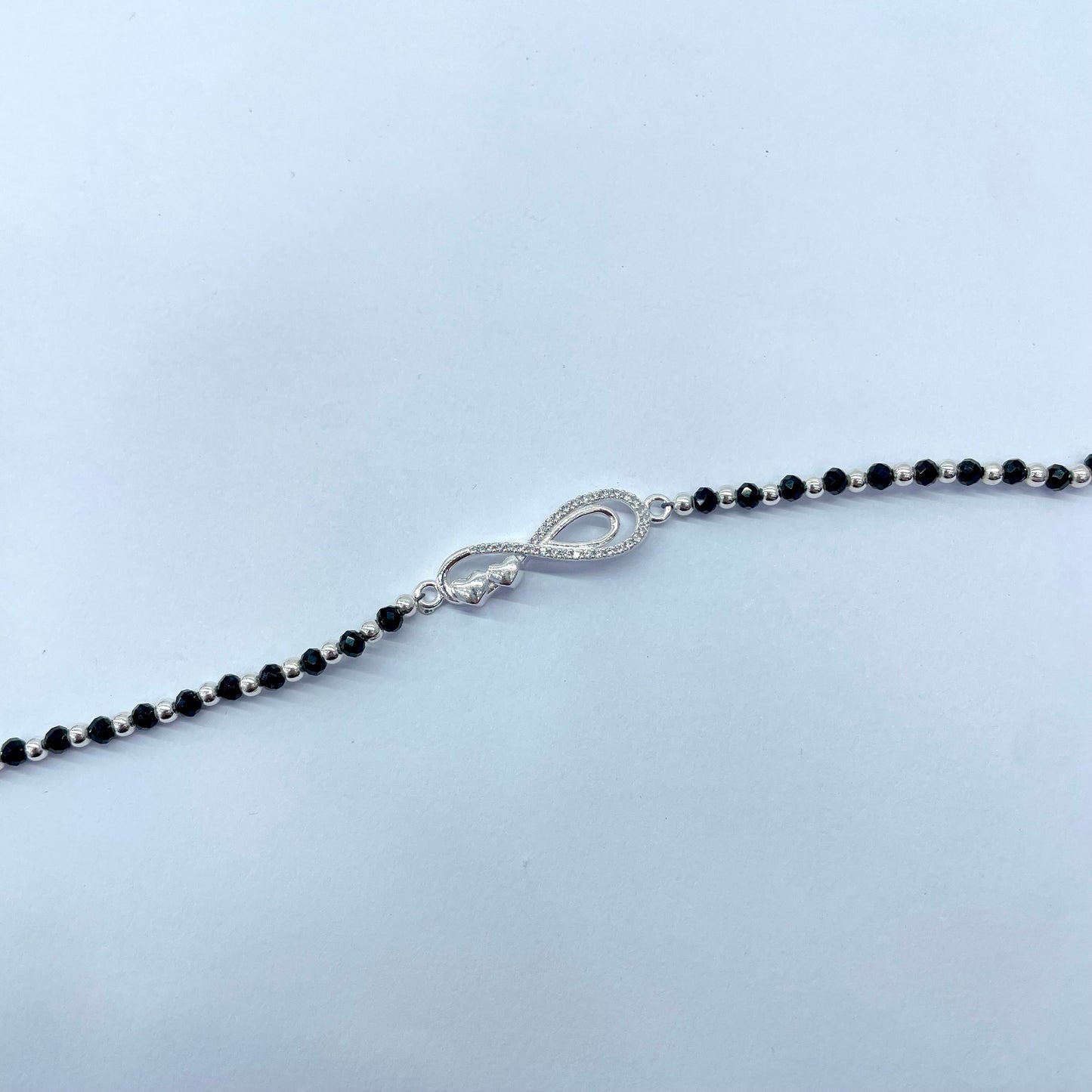 Silver Girlish Infinity Bracelet