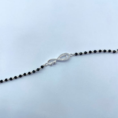 Silver Girlish Infinity Bracelet