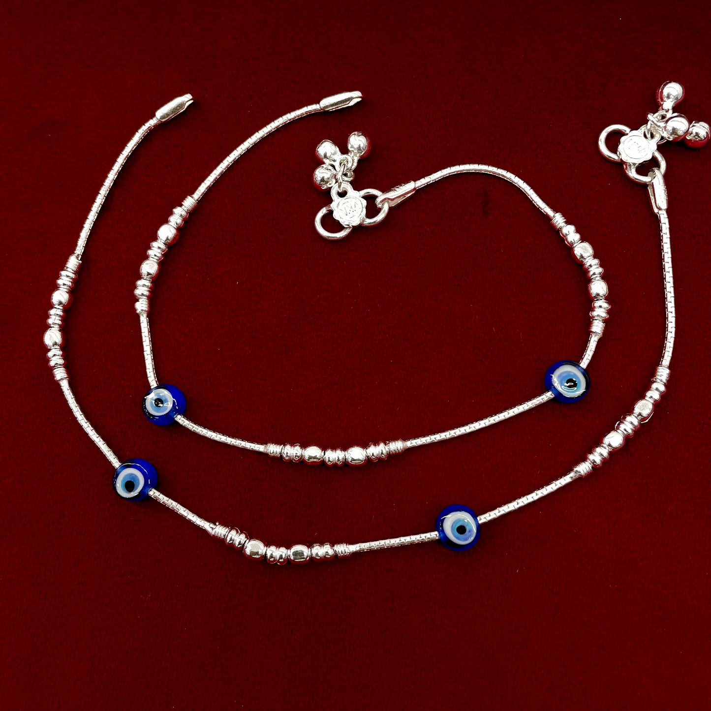 Evil Eye Silver Anklet