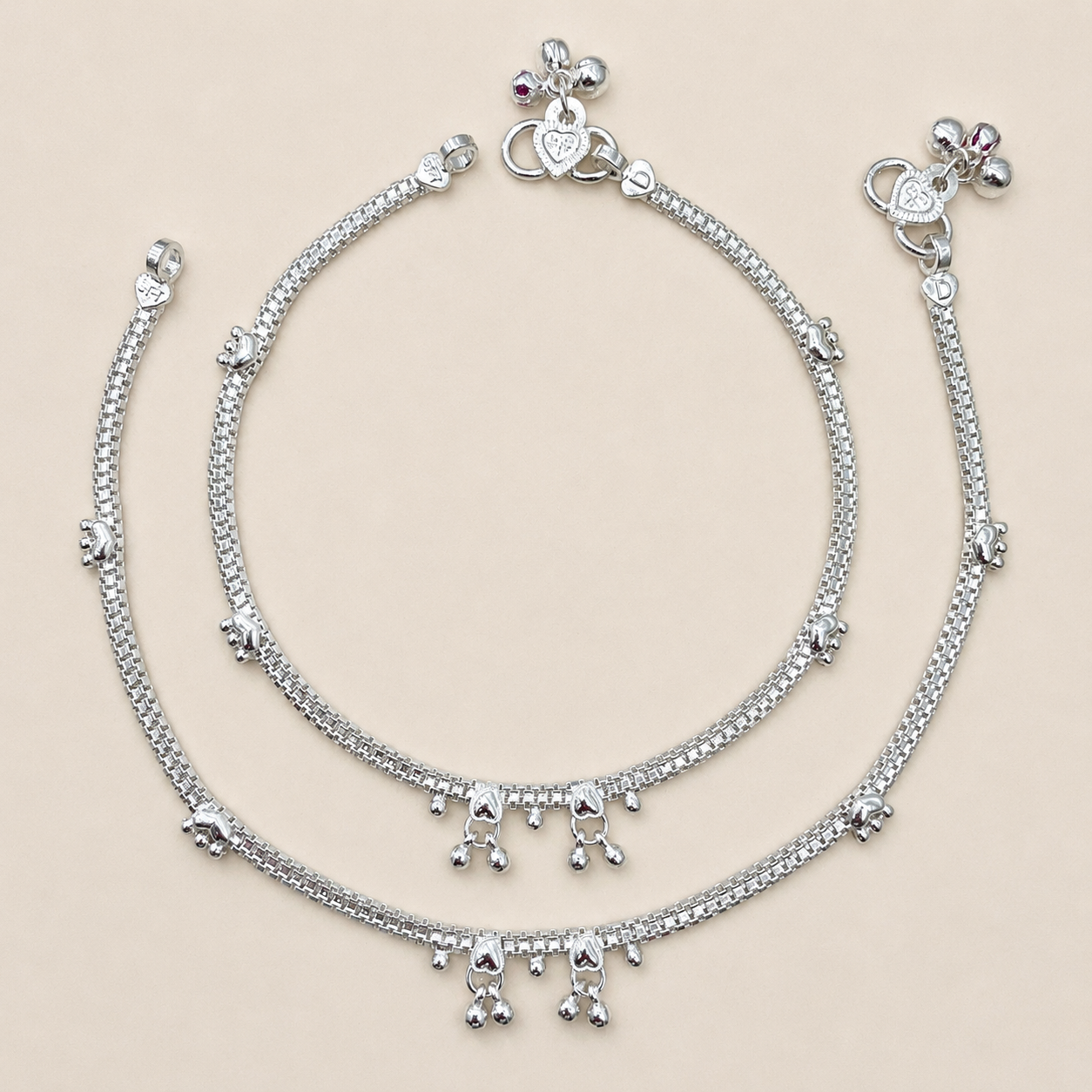 Silver Simple Anklet for Women - Durable & comfortable