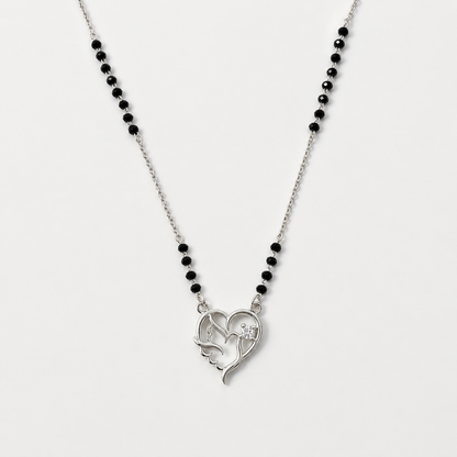925 Silver Heart-Bird Mangalsutra