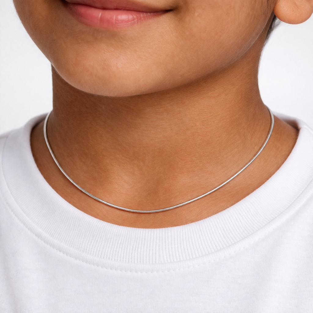 Silver Kids Snake Chain