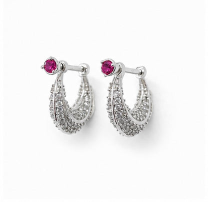 92.5 Silver Pink Stone Murki