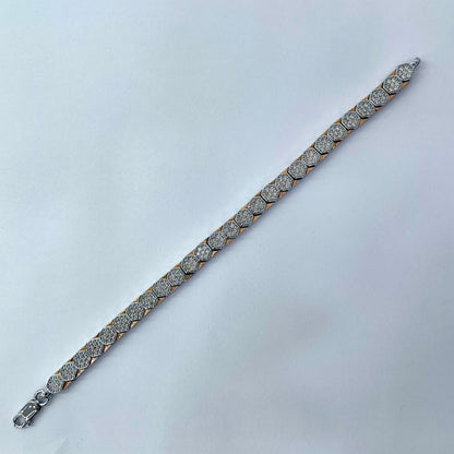 Silver Men Rose Gold Bracelet smart