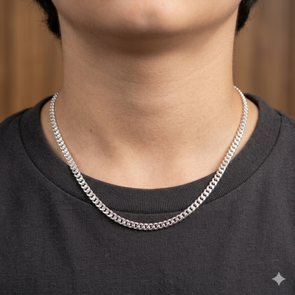 Silver Kids Cuban Chain