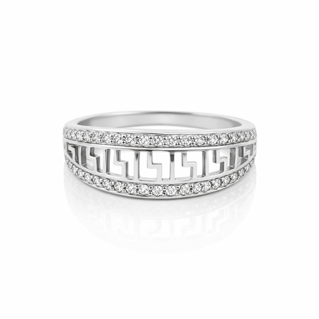 92.5 Pure Silver Versace Ring